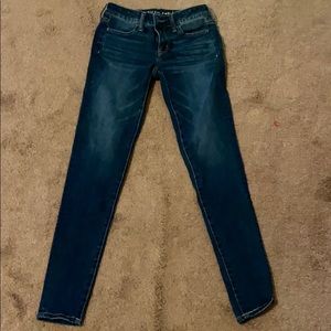 AEO dark wash jegging